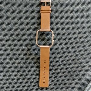 Camel leather fitbit blaze band
